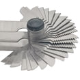 thumbnail image 3 of Riwesomey Profesional plegable 55/60 grados medidor de rosca de acero inoxidable portátil engranaje diente tornillo tuercas pernos medidor de Medidores de medidas dimensionales, 3 of 6