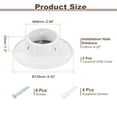 thumbnail image 2 of 2 Pack Stainless Steel Air Vents, 2.7 Inch Louvered Grille Cover, White, 2 of 7