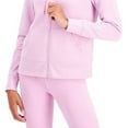 thumbnail image 3 of ID Ideology Performance Womens Zip Front Fleece Hoodie Phalaenopsis S, 3 of 3