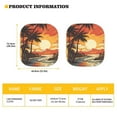 thumbnail image 4 of Uorisanigo Car Sun Shade Sunset Design Portable 2pcs Car Sunshade Side Window Sun Visor Easy to Install Sun Blocker Visor Protector Prevent Dashboard Fades and Cracks, 4 of 7
