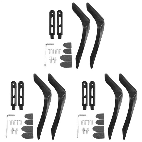 Base TV en Acier 6x pour Piédestal LCD, Support d'Écran, Maison, Universel, Rehausseur de Moniteur pour 32 à 65 Pouces