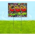 thumbnail image 1 of Cbd Expand Your Mind (18" x 24") Yard Sign, Includes Metal Step Stake, 1 of 6