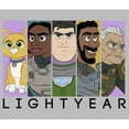 thumbnail image 2 of Men's Lightyear Buzz Lightyear and Friends Cartoon Characters  Graphic Tee Athletic Heather Large, 2 of 5
