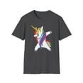 thumbnail image 2 of Unicorn Dabbing, Gildan Unisex Softstyle T-Shirt, Funny Graphic Tee, S-3XL, 2 of 6