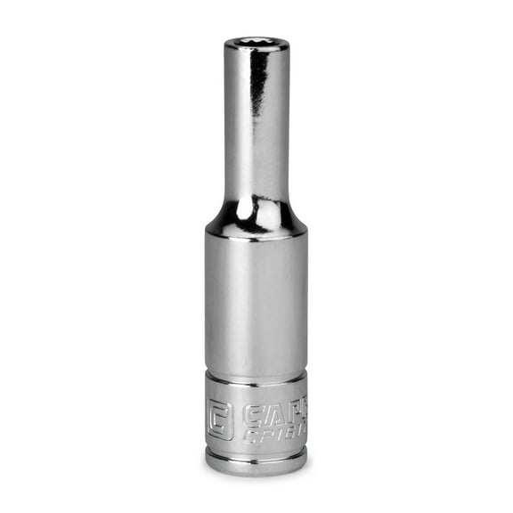 Capri Tools 4.5 mm Deep Socket, 1/4 in. Drive, 12-point, Metric
