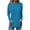Blue, variant on tarylea Oversized Women Tops Trendy Crew Neck Long Sleeve Shirts Solid Color Loose Casual Wear Tops