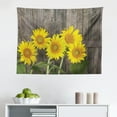 thumbnail image 1 of Sunflower Tapestry, Grunge Floral Illustration Flowers and Chamomiles Pastel Summer Art, Fabric Wall Hanging Decor for Bedroom Living Room Dorm, 2 Sizes, Blue Yellow Green, by Ambesonne, 1 of 1