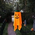 thumbnail image 3 of Dserhfy Halloween Hanging Pumpkin Ghost Decoration 40 Inch Large Orange Pumpkin with Wizard Hat for Outdoor Garden Tree Decor, 3 of 7