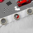 thumbnail image 4 of Manfei Cartoon Race Car Black Out Curtains for Kids, Grey Buffalo Plaid Curtains Pack of 2 (42x63 Each), Modern Extreme Sports Bedroom Curtains, Window Curtains Bedroom Decor, 4 of 6