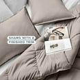thumbnail image 4 of Bare Home Down Alternative Comforter Set - 2-Pieces - All Seasons - Twin/Twin-XL, Khaki, 4 of 8