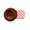 Brown, variant on Statement Side Barrette with Retro Button Detail, Striped Hair Clip for Teens and Adults, School Look Accent, 1 Piece
