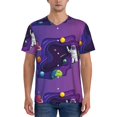 thumbnail image 4 of Haiem Hip Hop Hipster Baseball Jersey Button Down Shirts Sports Uniforms Men Women Jersey(Astronaut,Small), 4 of 9