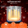 thumbnail image 2 of Seafood Boil Pot Kit – 110K BTU Propane Outdoor – 100Qt Aluminum Cooker with Strainer Basket – Crawfish, Crab, Shrimp & Lobster – Steaming & Boiling – Black + Aluminum, 2 of 6