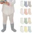 thumbnail image 3 of AJZIOJIRO 3 Pairs Baby Girls Boys Knee High Long Socks Toddler Infant Cotton Cartoon Socks Autumn Socks Thigh High Socks for 0-5Y, 3 of 9