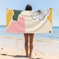 thumbnail image 5 of XMXY Minimalist Clip Art Flowers Beach Towel Extra Large Sand-Resistant Quick-Dry Microfiber - Ultra Soft Oversized Towel for Beach, Travel, Gym, Family Use 27.5x55in, 5 of 7