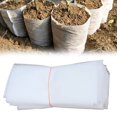 thumbnail image 5 of BCLONG 100pcs Plant Growth Bags - Non-woven Nursery Bags for Home Garden (white), 5 of 5