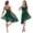 Green, variant on Miutii Womens Lyrical Dance Dress Sleeveless Asymmetrical High-Low Skirt Modern Contemporary Dance Black S