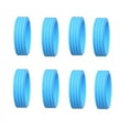 thumbnail image 1 of 8 Pcs Protecteurs de Roues de Valise en Silicone Chaussures de Roulette de Voyage Housse de Protection pour Valise Accessoires Bleu, 1 of 5