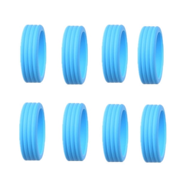 8 Pcs Protecteurs de Roues de Valise en Silicone Chaussures de Roulette de Voyage Housse de Protection pour Valise Accessoires Bleu