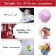 thumbnail image 5 of Bola de plástico transparente para rellenar, adorno de bola hueca, bola a presión, adornos navideños, bola transparente, boda rellenable, 30 Uds. TUNC Sencillez, 5 of 5