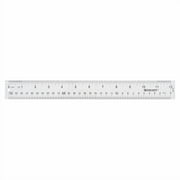 Westcott Clear Flexible Acrylic Ruler, Acrylic, 12 In, Metric