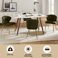 thumbnail image 2 of Tina's Home Velvet Dining Chairs Set of 2 Upholstered Wingback Side Chairs Living Room Kitchen Moss, 2 of 7
