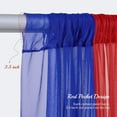 thumbnail image 5 of UniMall 10x10ft Royal Blue Red Tulle Backdrop Curtain with Lights String for Parites, Sheer Backdrop Curtains for Wedding Baby Shower Birthday Party Photo Shoot Decorations, 5 of 17