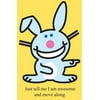 Advanced Graphics Lifesize Wall Decor Cardboard Standup Poster Happy Bunny - Move Along