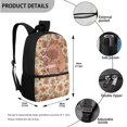 thumbnail image 5 of Yuyamidu Cartoon Capybara Kids Backpack Set 4 Pieces 17 Inch with Lunch Bag Pencil Case and Water Bottle Holder Large Capacity School Bag for Travel and Daily Use, 5 of 7
