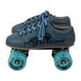 thumbnail image 4 of Fly Drone Patins à Chaussures Quad Haute Vitesse pour Utilisateurs Professionnels et Intermédiaires, Ajustés avec Roulements de 7mm 2rs et Roues en Pu de 65mm pour Tous les Groupes d'Âge Garçons & Filles / Bleu-Junior 12 Uk / Longueur des Pieds 19 cm, 4 of 5
