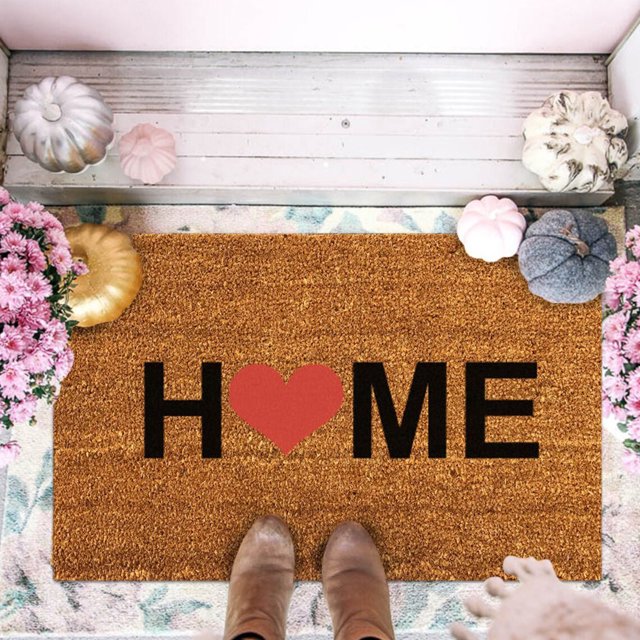 TIMIFIS Mats Tapis de Porte de la Saint-Valentin, Bienvenue de la Saint-Valentin pour l'Extérieur pour Porte d'Entrée, Paillasson Antidérapant Tapis de Sol d'Entrée Intérieur pour l'Extérieur Déco Maison