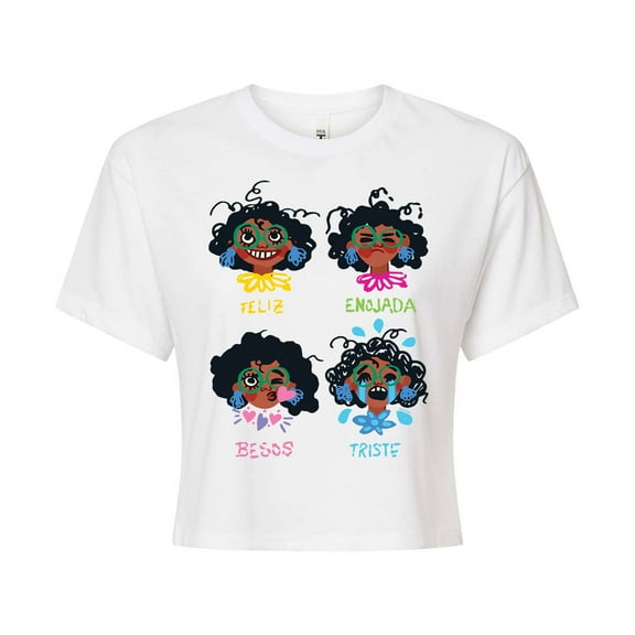 Encanto - Mirabel Emotions  - Juniors Cropped Cotton Blend T-Shirt