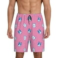 thumbnail image 2 of Rocae French Bulldog for Men's Soft Sleep Pajama Shorts, Waistband and Pockets, 2 of 9