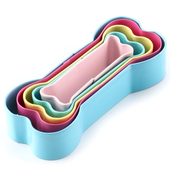 ACDANC Dog Bone Cookie Cutters Set,Homemade Dog Biscuit Treats Cutters,Coated with Soft PVC for Protection