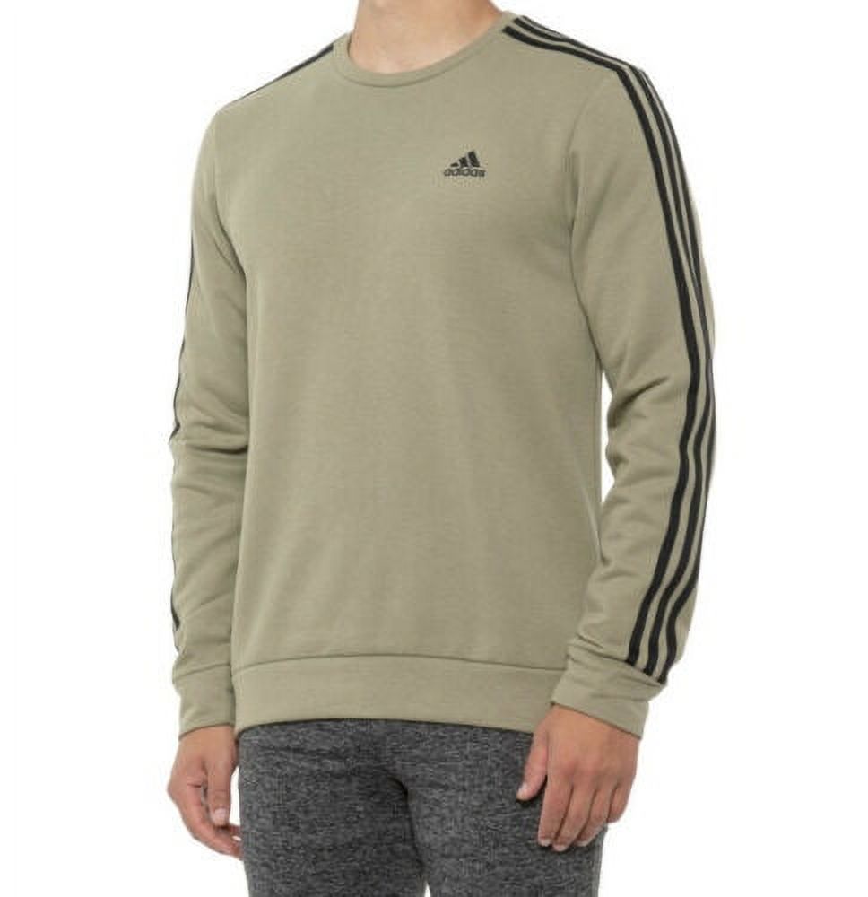 Adidas Men's Primegreen 3 Stripe Crew Sweatshirt Green photo 1