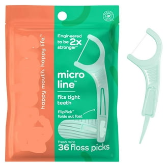 GUM Eez-Thru Flossers Mint 90 Each (Pack of 6) - Walmart.com