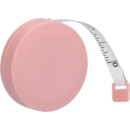 

1.5m Tape Measure Retractable Mini Metric Soft Sewing Tape Measure for Body Measuring Sewing Craft Medical Treatment(Pink)