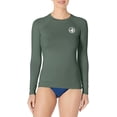 thumbnail image 1 of Women's Standard Smoothies Sleek Solid Long Sleeve Rashguard with UPF 50+, 1 of 3