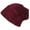 Burgundy, variant on Men Women Beanies Winter Fleece Lined Beanie Hat Solid Plain Unisex Big Oversized Skullies Beanies Striped Slouch Beanies