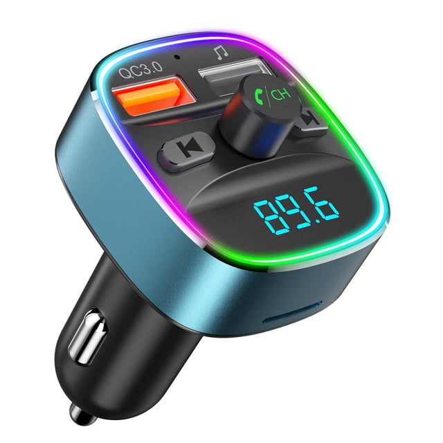 Transmisor FM Bluetooth Nulaxy NX10, adaptador de coche con cargador
