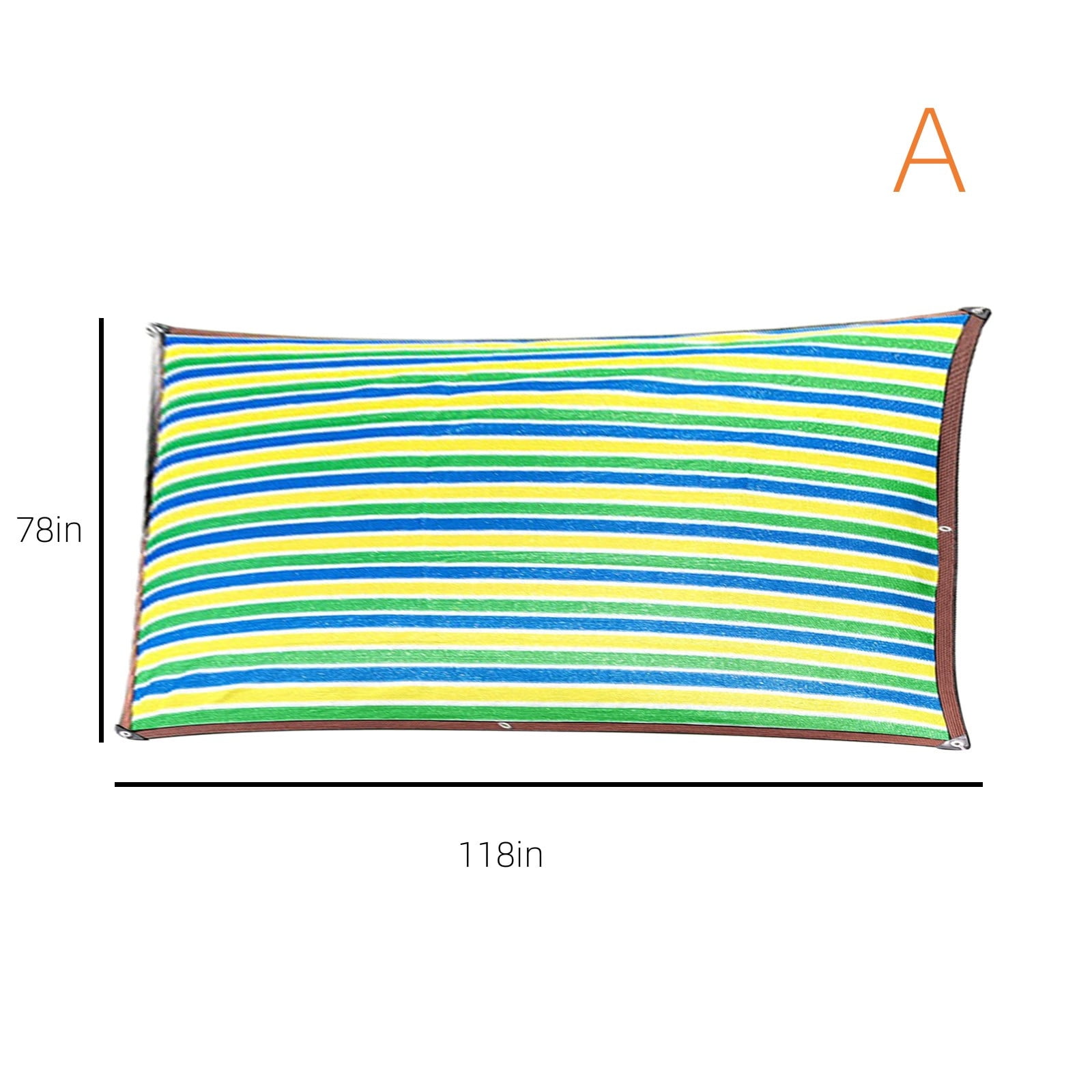 HARPI Premium Fence Mesh Outdoor Sunny Shade Cloth, Pergola, And Backyard Patio Sunshade With Protection, Heat Material, Reinforced Grommets（（Four