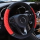 thumbnail image 4 of Funda para volante de coche con diamantes de colores tridimensionales bordados en cuero sin anillo interior adecuada para mujeres de 14,5 a 15 pulgadas, 4 of 5