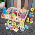 thumbnail image 2 of Rompecabezas De Madera Juguete De Conteo Anillos De Apilamiento De Números De Borde Redondo Conteo Colorido Formas De Números Seguras Bloques De Matemáticas Juguete Para Niños Mayores De 3 Años Minnieouse HA016791-00, 2 of 7