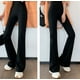 thumbnail image 4 of Pantalones para mujer - Pantalones acampanados de cintura alta, suaves y mantecosos - Leggings disponibles en negro, L Rojo Verde, 4 of 4