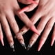 thumbnail image 4 of Uñas postizas con diseño brillante de Apuakthei, uñas postizas extra largas con diseño de bailarina, uñas postizas acrílicas súper largas, 24 unidades, 4 of 6