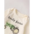 thumbnail image 4 of 2-Piece Baby Toddler Boys Clothing Set 0 3 6 12 18 Months Tractor Print Long Sleeve Round Neck Romper Farm Print Trousers Outfits, 4 of 9
