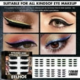 thumbnail image 4 of Neinkie 1 Box Eye Makeup Stickers Self Adhesive Simulated Realistic Lightweight Stylish Stage Accessory Plastic Eye Eyeliner Eyelash Sticker for Performance, 4 of 9