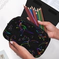 thumbnail image 6 of Sikiie Dinosaur Print Flip Double-layer Pencil Case, All-purpose Stationery Bag for Study and Office, Zipper Design, Unisex, 6 of 7