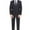 Charcoal, variant on P&L Men's Suits Classic Fit 2 Piece Business Blazer & Pleated Pants