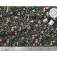 thumbnail image 2 of Soimoi Poly Georgette Fabric Leaves & Floral Print Fabric by Yard 52 Inch Wide, 2 of 3
